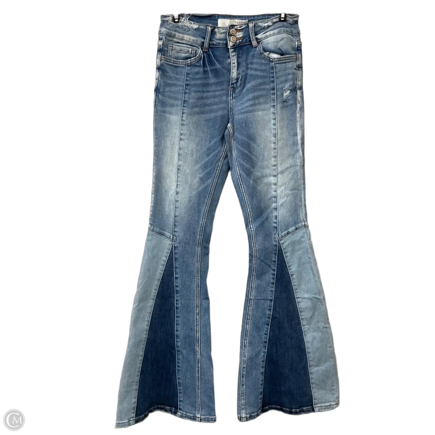 Jeans Flared By Bridge by Gly In Blue Denim, Size: 2