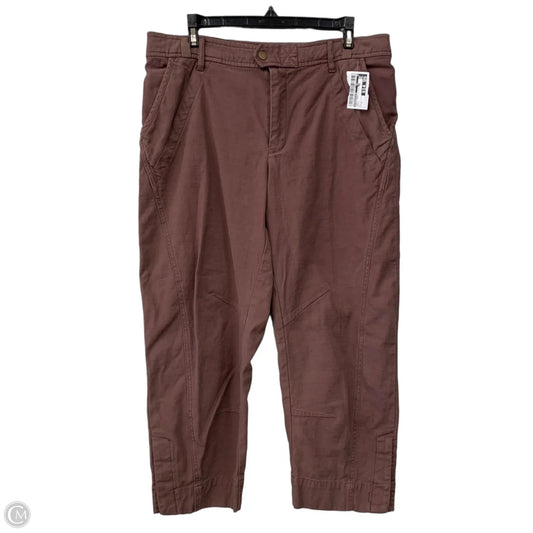 Pants Cargo & Utility Cropped By Anthropologie In Brown, Size: M