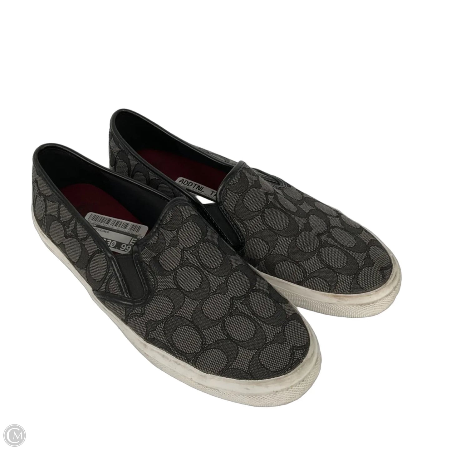Shoes Designer By Coach In Black, Size: 9.5