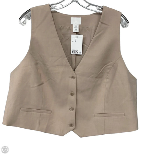 Vest Other By H&m In Tan, Size: Xl