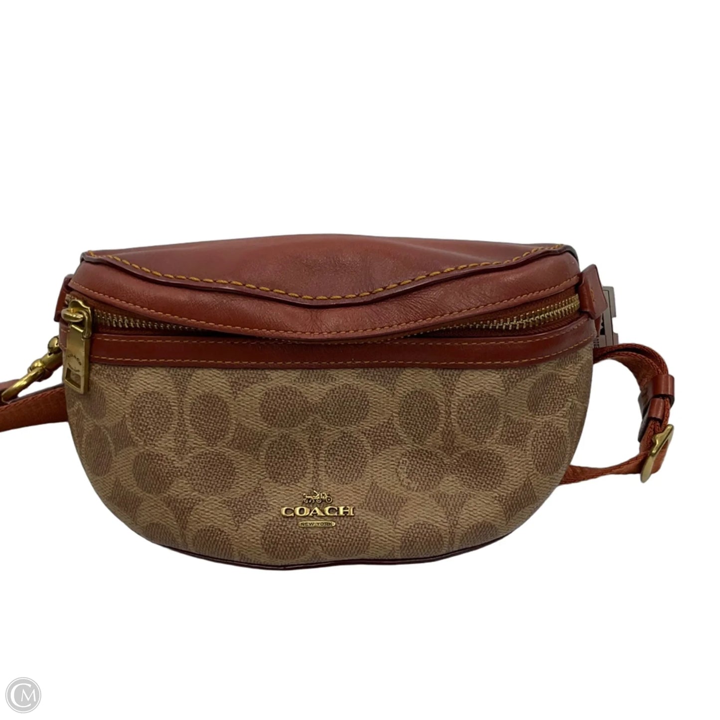 Signature Bethany Belt Bag Designer By Coach, Size: Medium