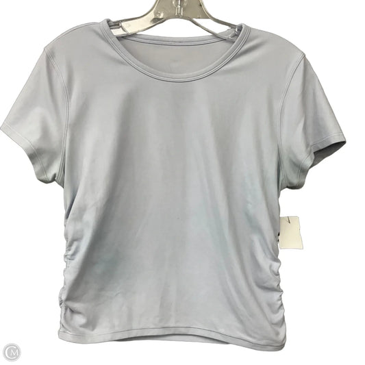 Athletic Top Short Sleeve By Lululemon In Blue, Size: 6