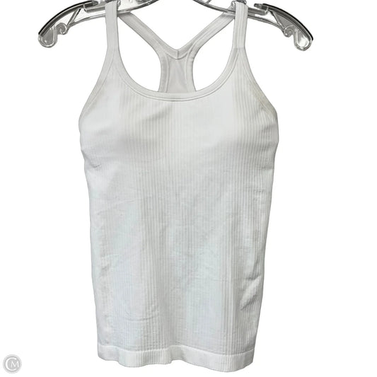 Athletic Tank Top By Lululemon In White, Size: 6