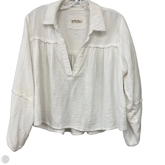 Top Long Sleeve By We The Free In White, Size: S