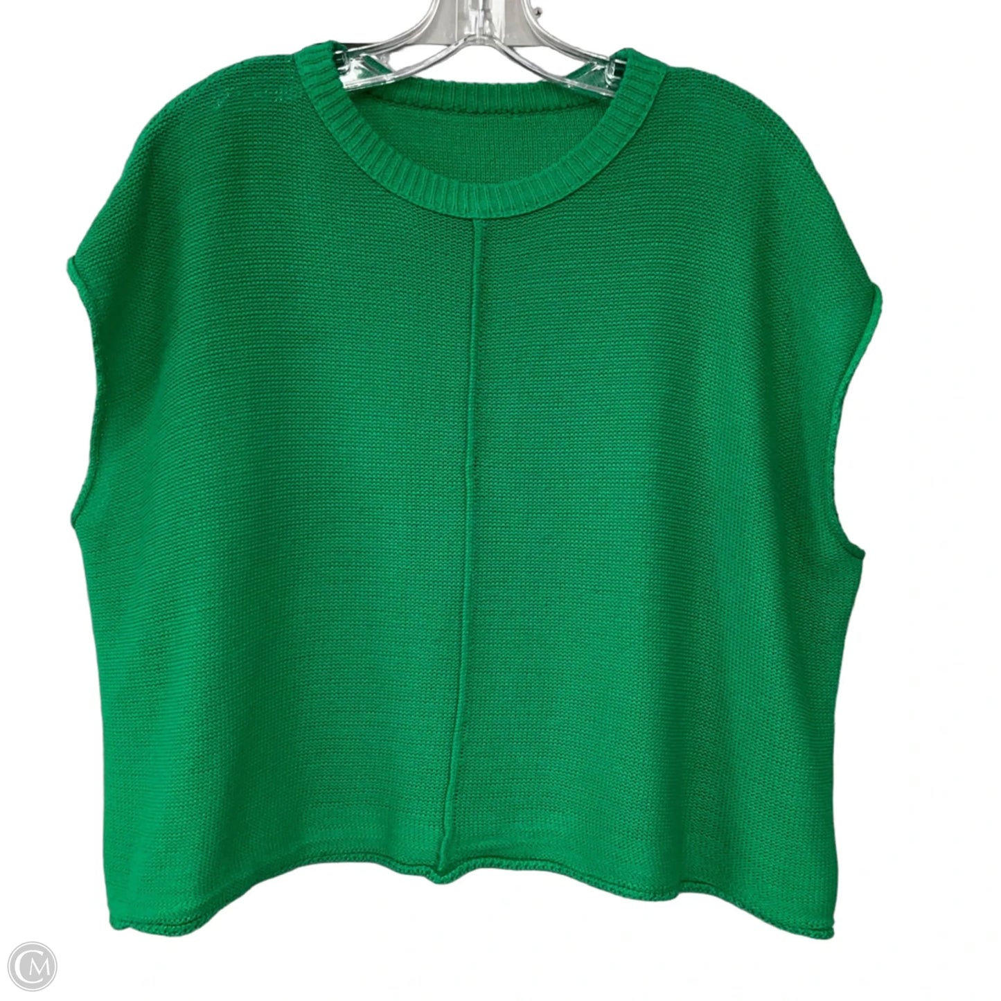 Top Sleeveless By Shein In Green, Size: L