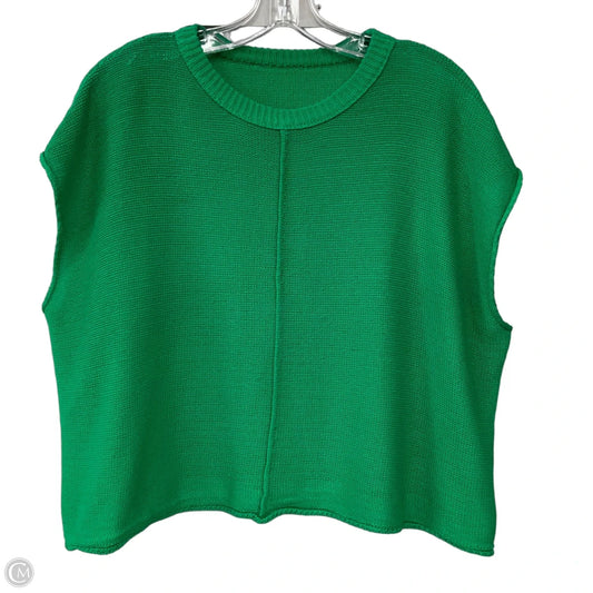 Top Sleeveless By Shein In Green, Size: L