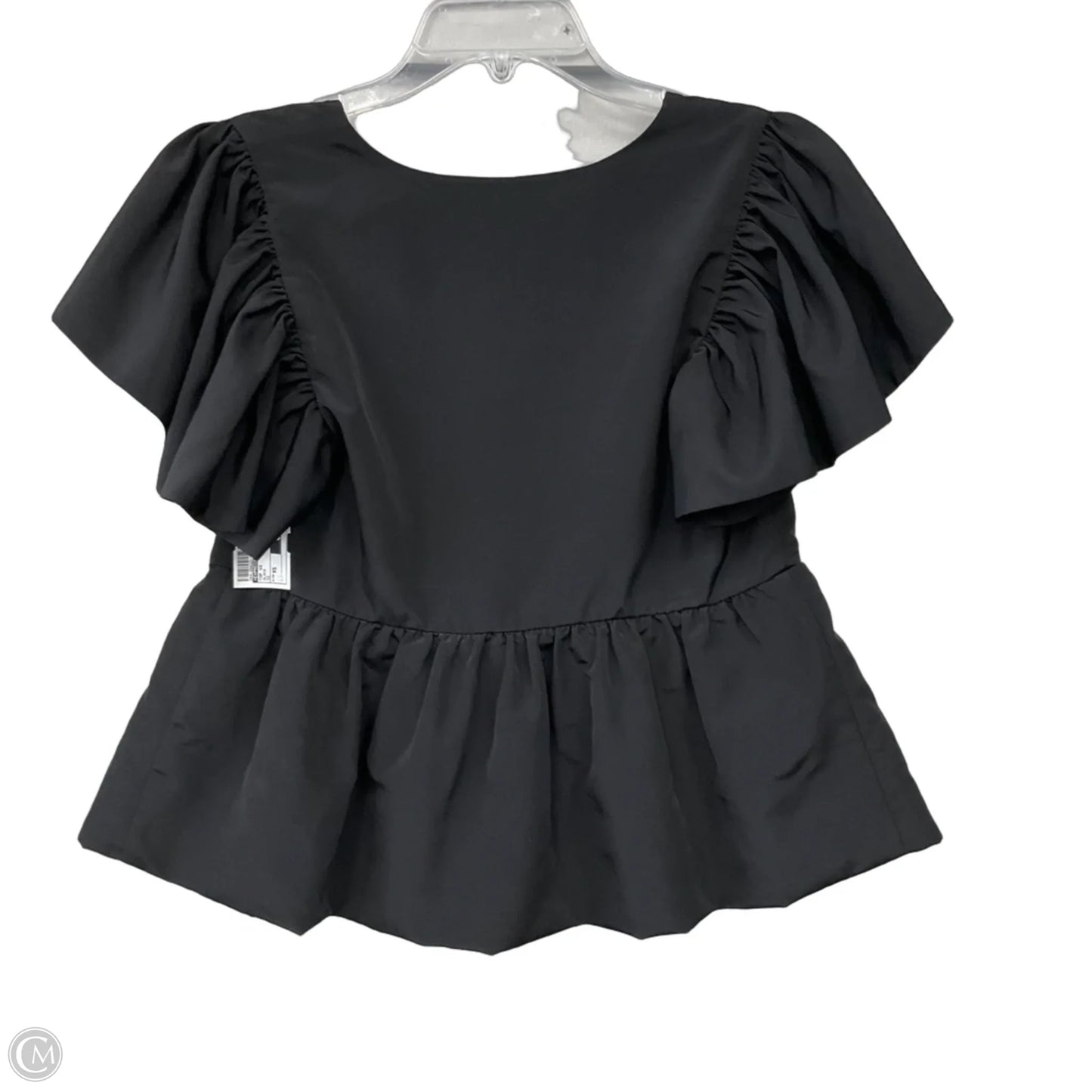 Top Short Sleeve By Express In Black, Size: Xs
