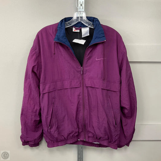 Athletic Jacket By Nike Apparel In Purple, Size: M