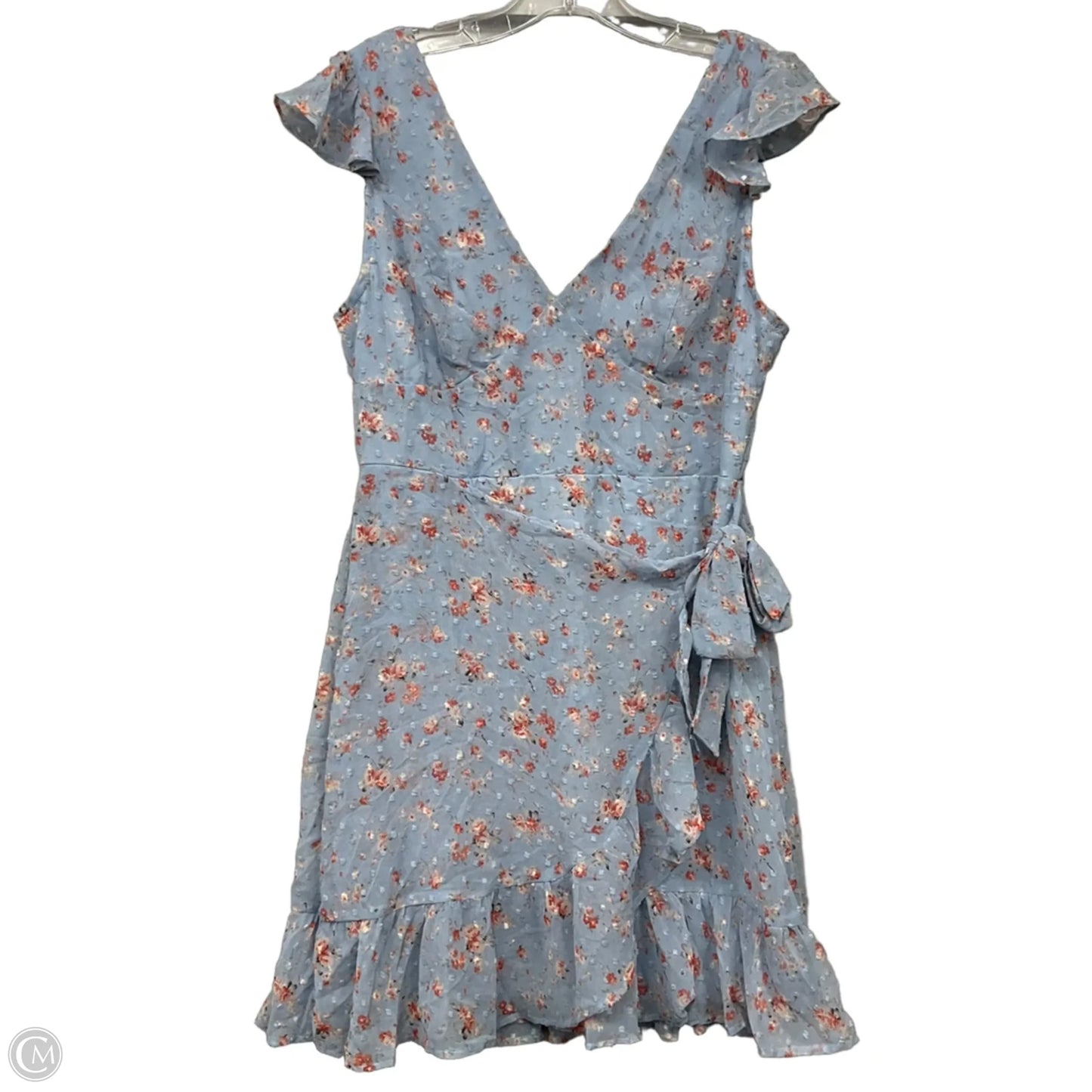Dress Casual Short By Dee Elly In Blue, Size: L