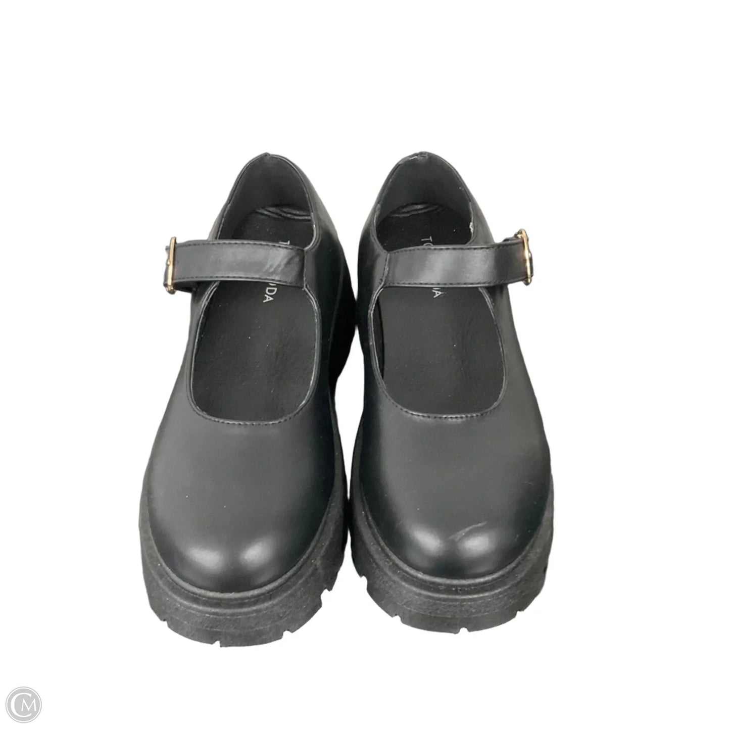 Shoes Flats By Top Moda In Black, Size: 5.5