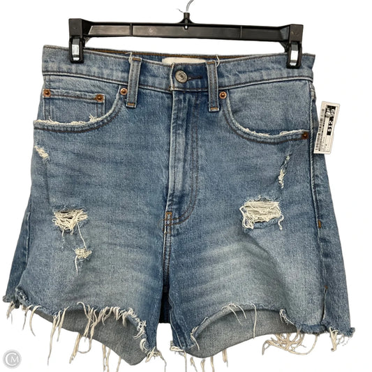 Shorts By Abercrombie And Fitch In Blue Denim, Size: 0