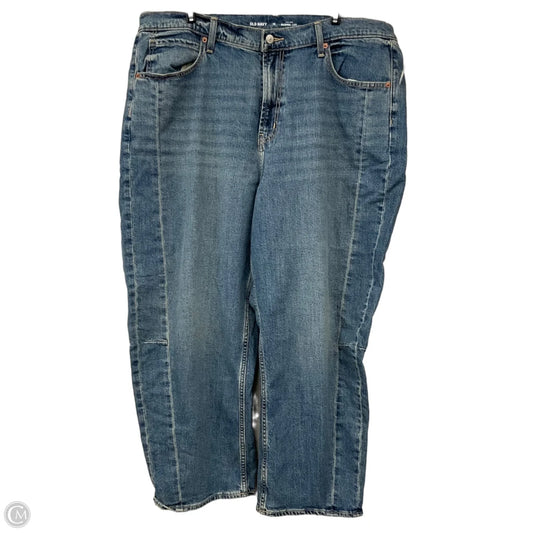 Barrel Jeans By Old Navy In Blue Denim, Size: 18