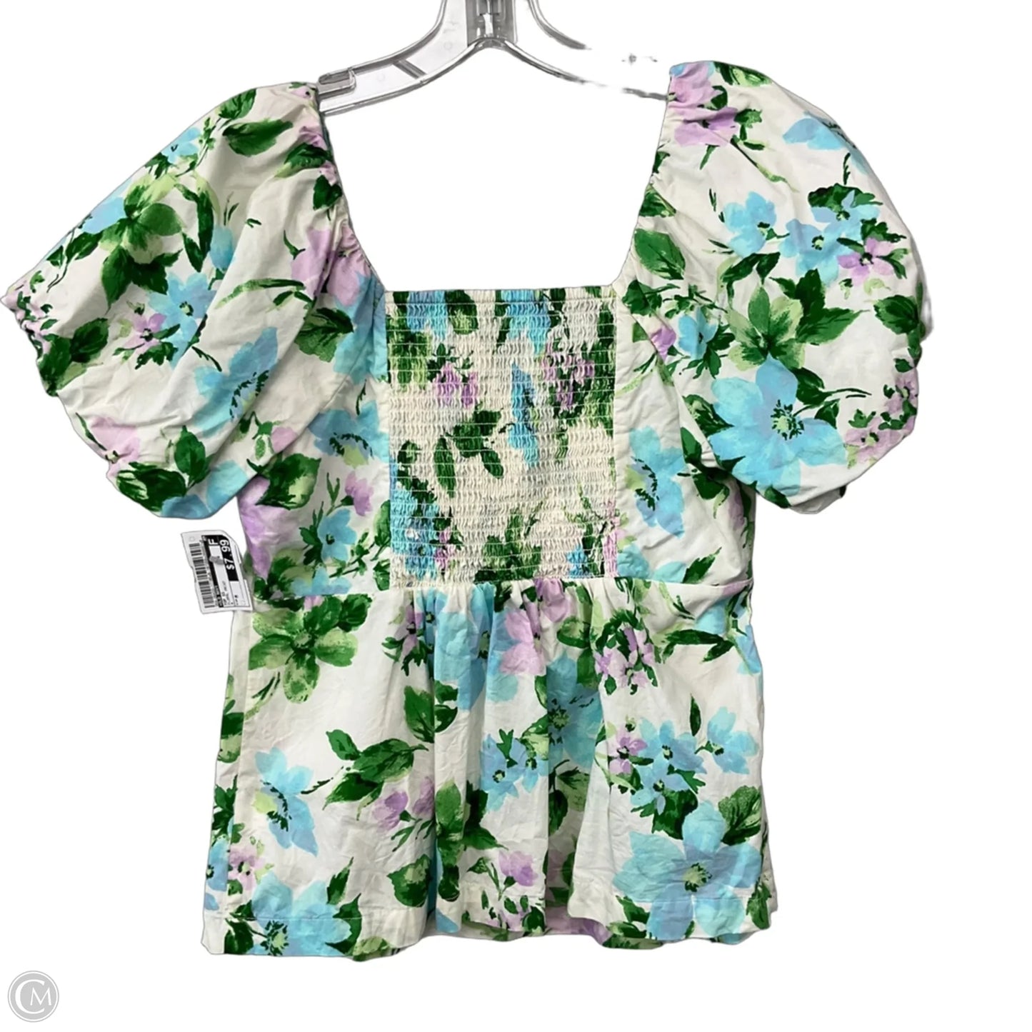 Top Short Sleeve By Old Navy In Floral Print, Size: M
