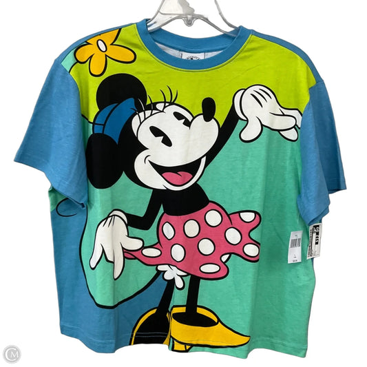 Top Short Sleeve By Disney In Multi-colored, Size: L