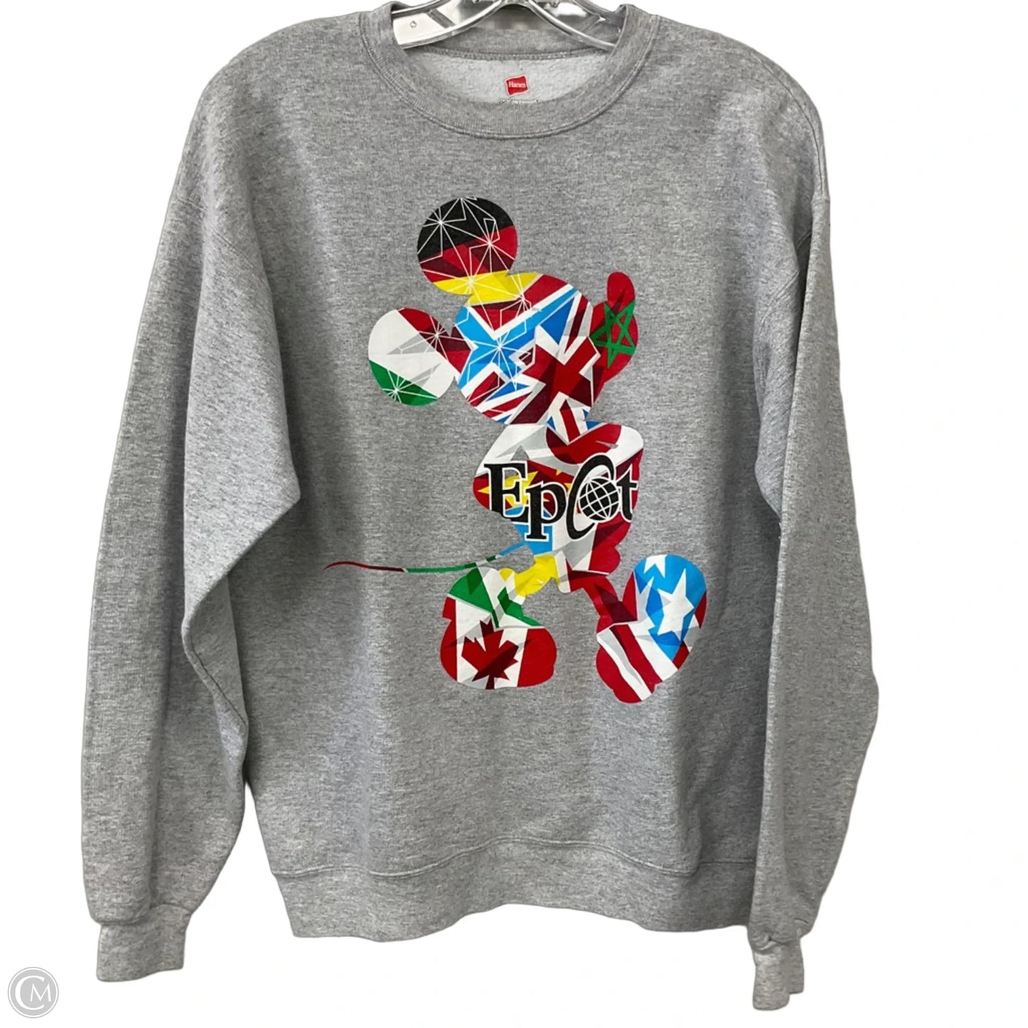 Sweatshirt Crewneck By Hanes In Grey, Size: M
