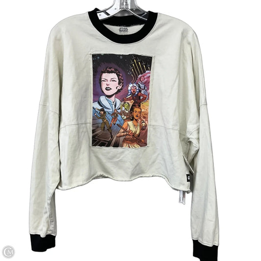 Top Long Sleeve By Clothes Mentor In Cream, Size: L