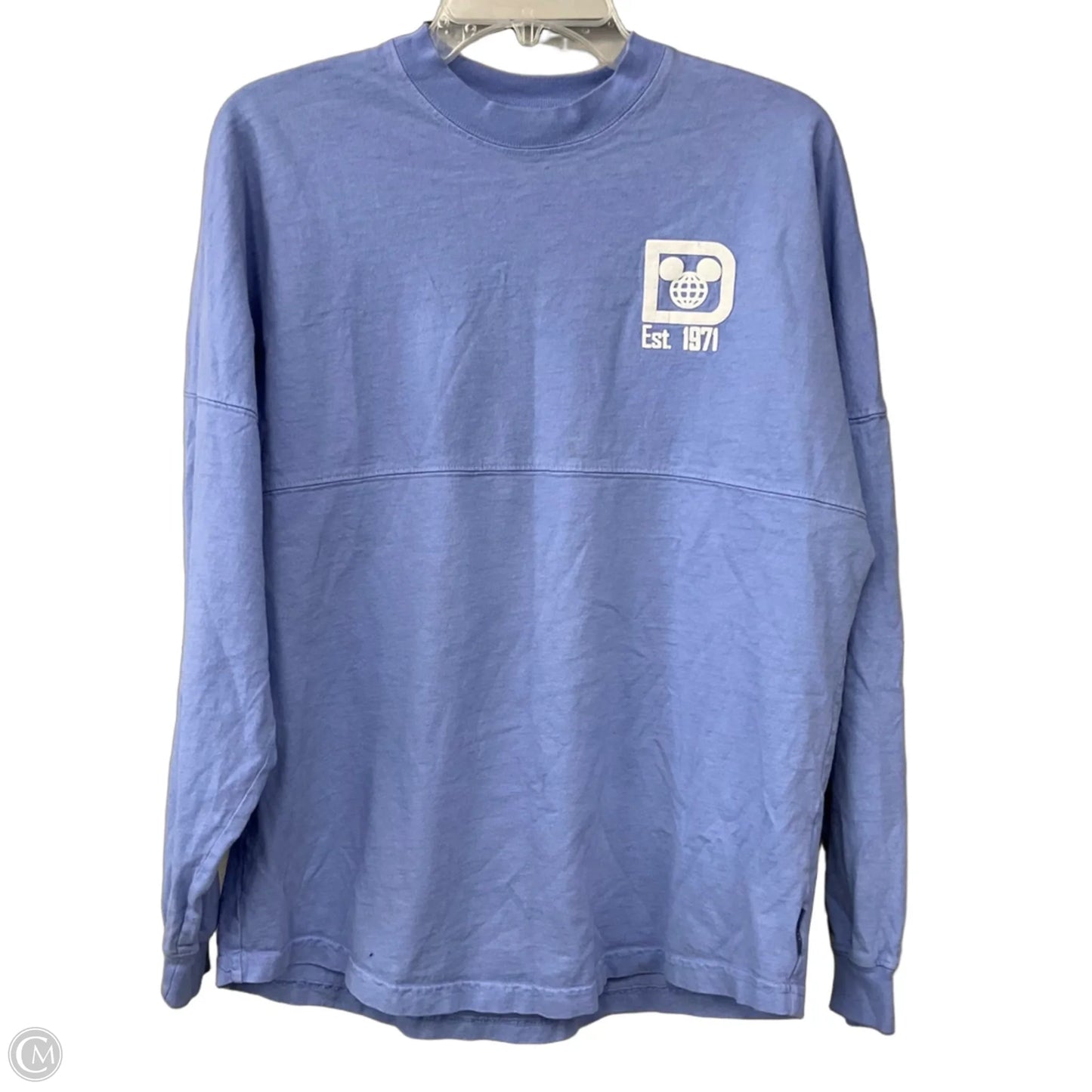 Top Long Sleeve By Disney In Blue, Size: S