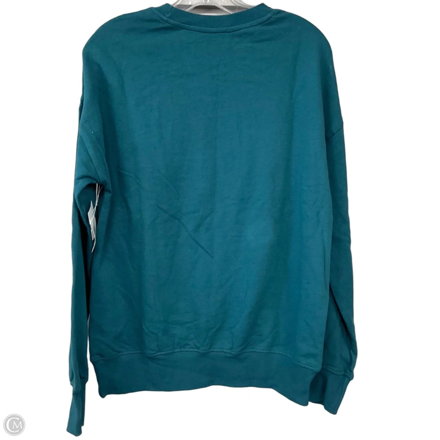 Sweatshirt Crewneck By Disney In Teal, Size: S