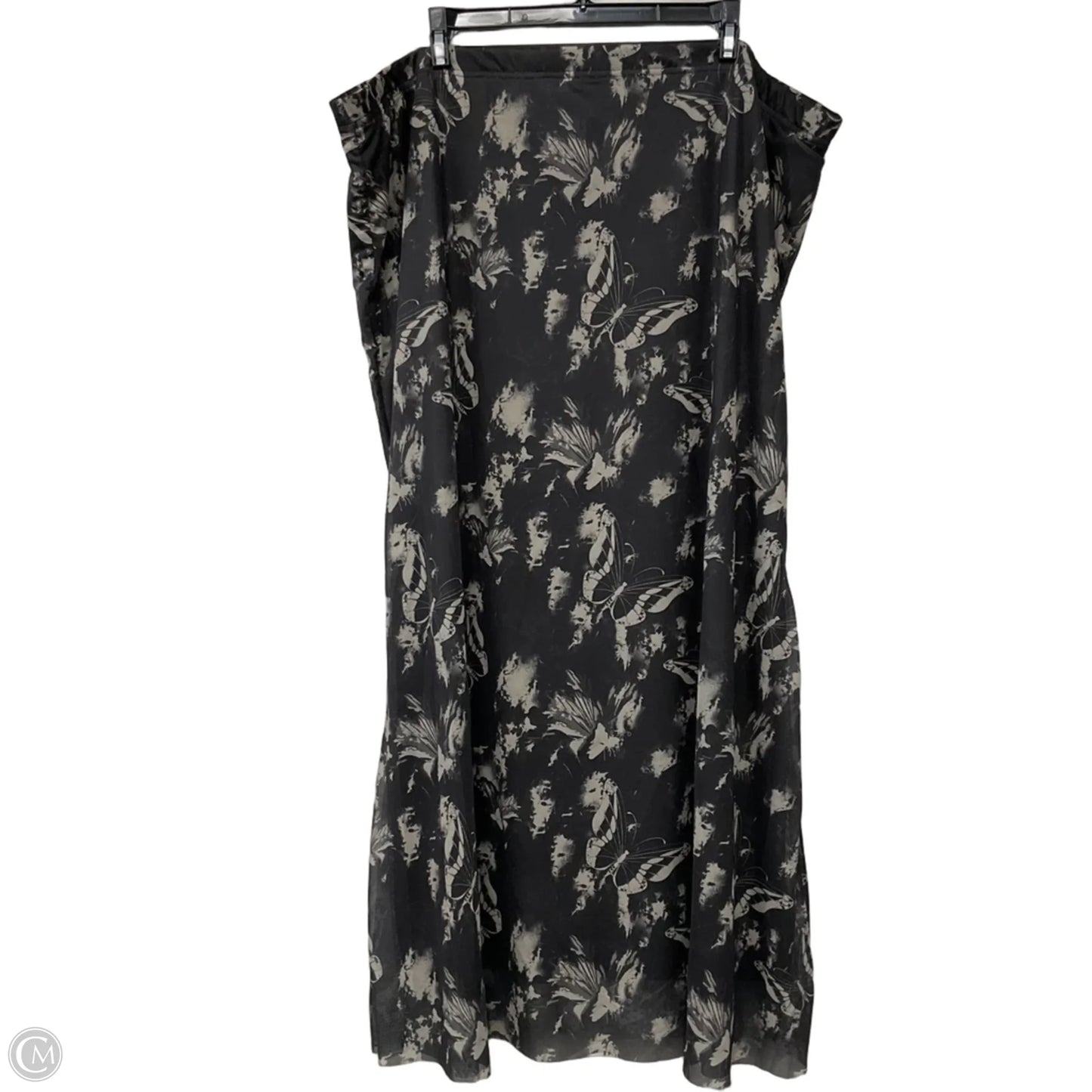 Skirt Maxi By Clothes Mentor In Black, Size: Xxl