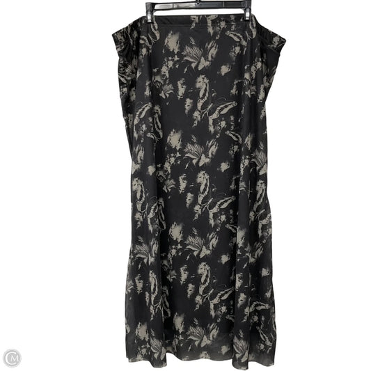 Skirt Maxi By Clothes Mentor In Black, Size: Xxl
