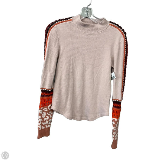 Top Long Sleeve By Free People In Pink, Size: S
