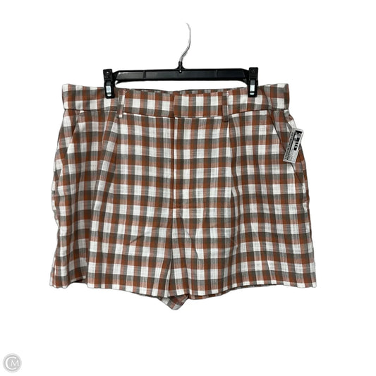 Shorts By Nine West In Plaid Pattern, Size: L