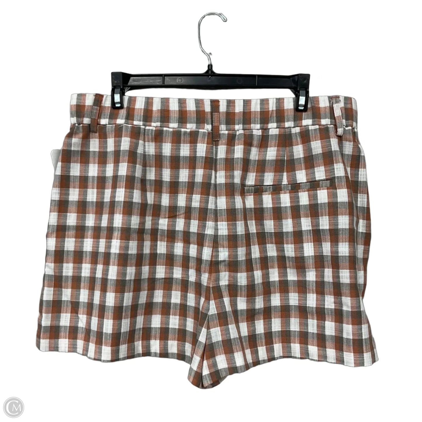 Shorts By Nine West In Plaid Pattern, Size: L