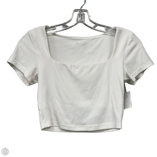 Top Short Sleeve Basic By Offline In White, Size: S