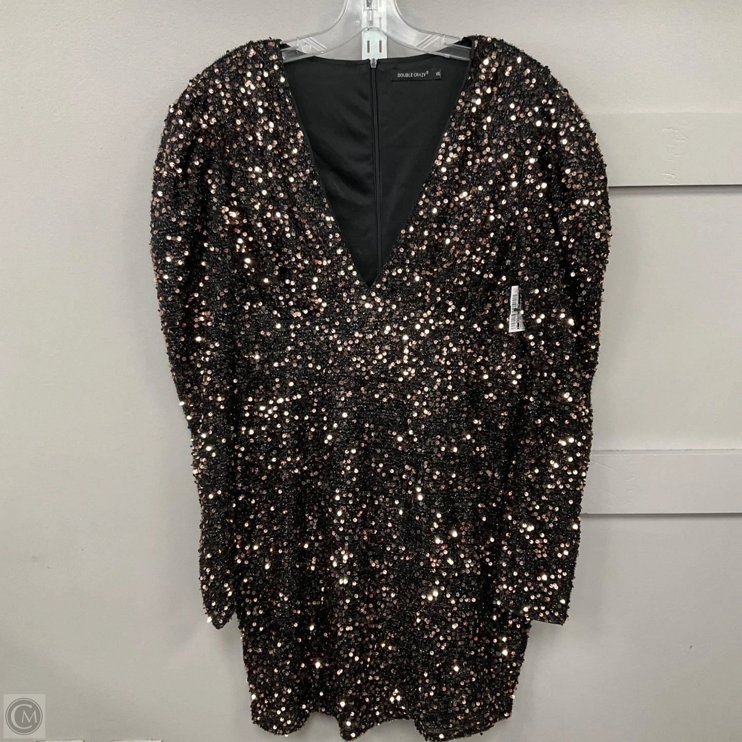 Dress Party Short By Clothes Mentor In Gold, Size: Xxl