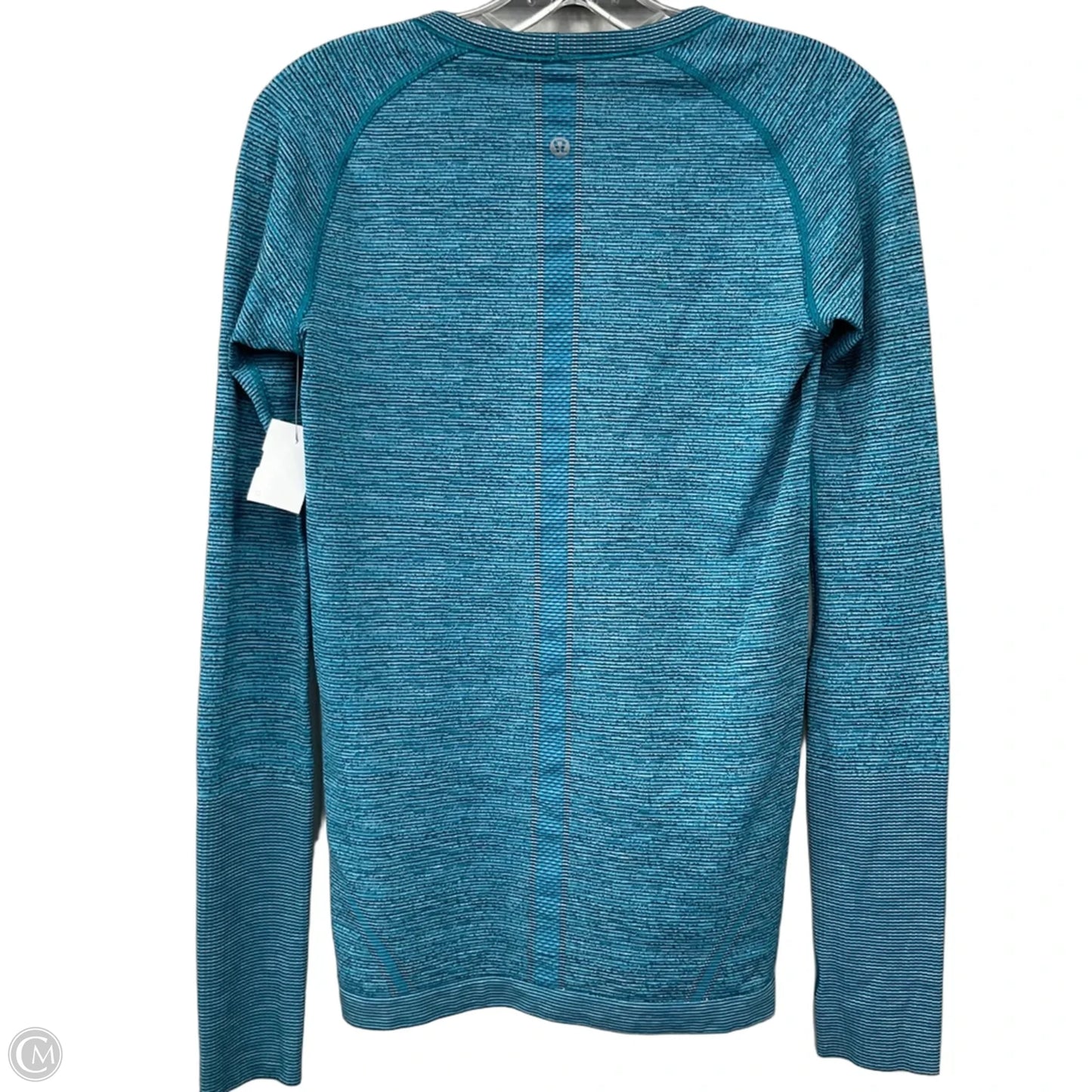 Athletic Top Long Sleeve Crewneck By Lululemon In Blue, Size: 8