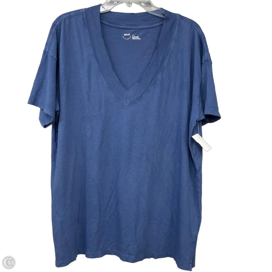 Top Short Sleeve Basic By Aerie In Blue, Size: S