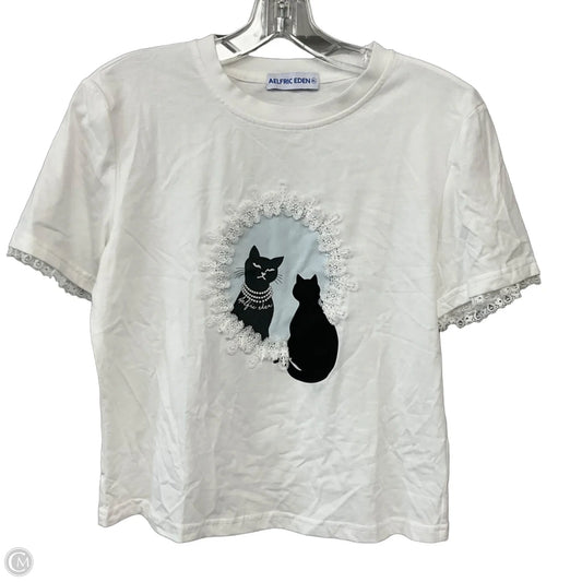 Top Short Sleeve By Cmc In White, Size: Xl