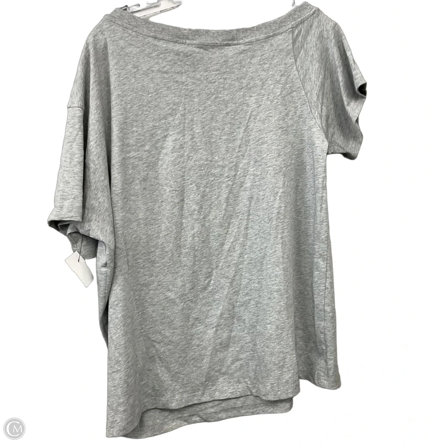 Top Short Sleeve By Cmc In Grey, Size: M