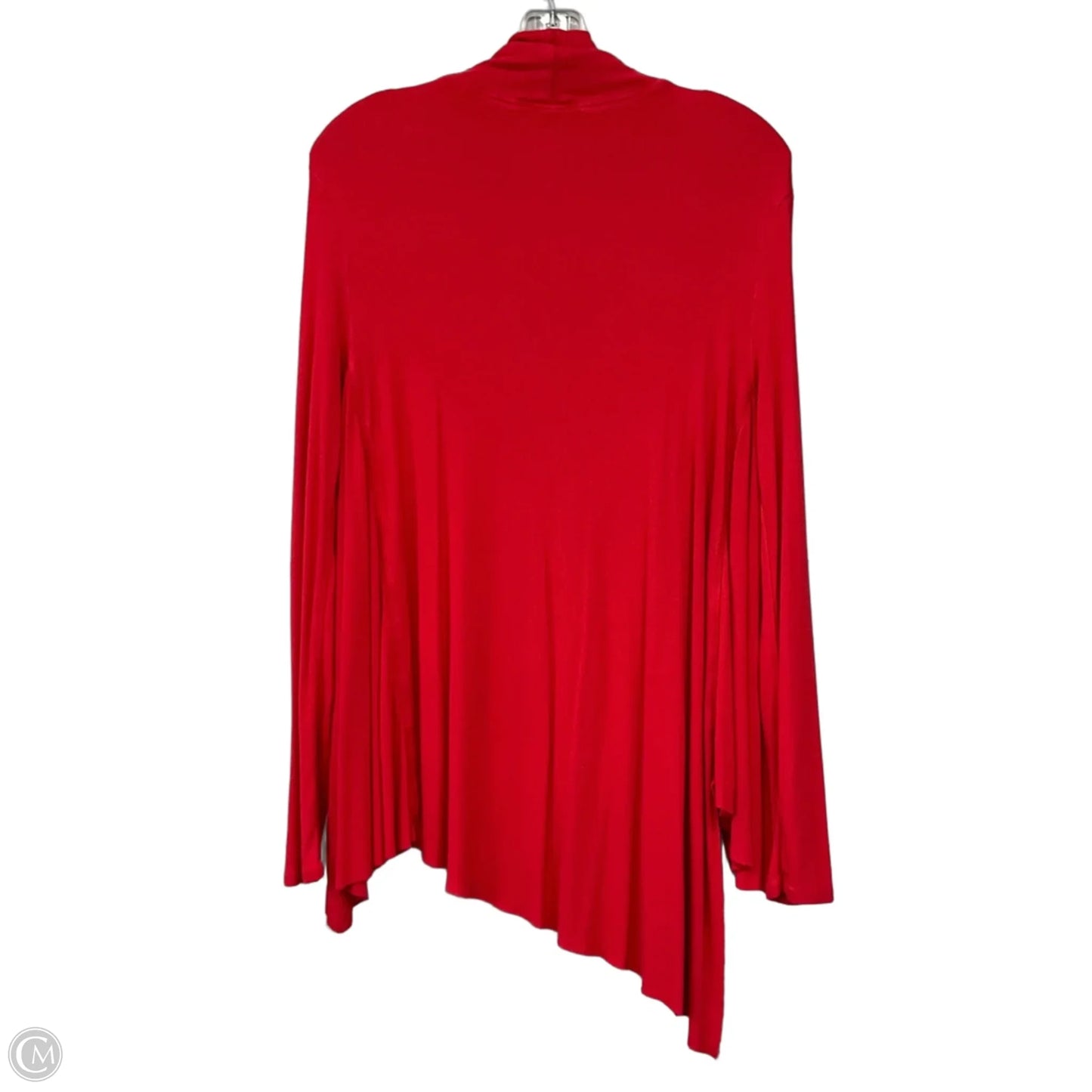 Asymmetrical Top Long Sleeve By Free People In Red, Size: S