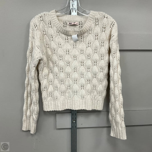 Sweater By So In Cream, Size: S
