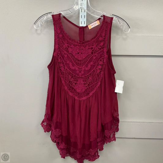 Top Sleeveless By Altard State In Red, Size: S