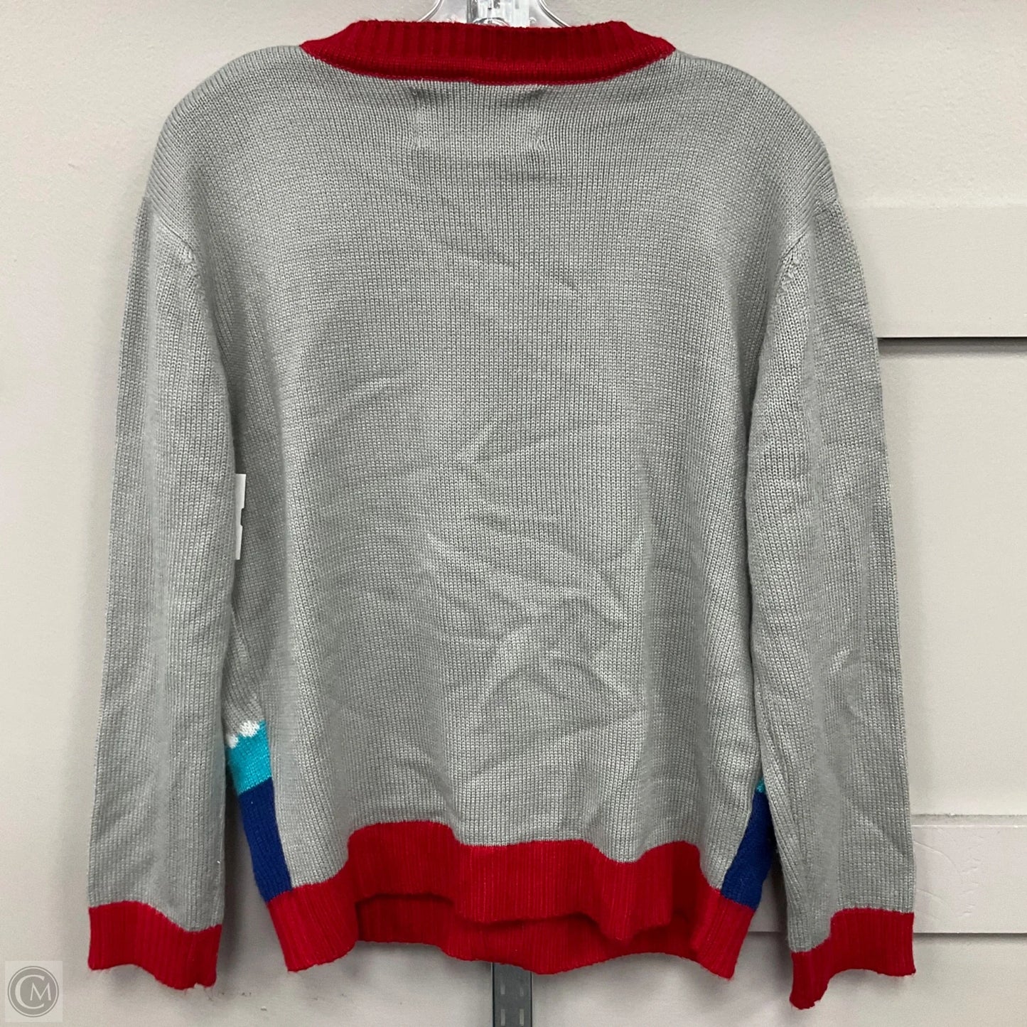 Sweater By Cme In Green & Red, Size: M