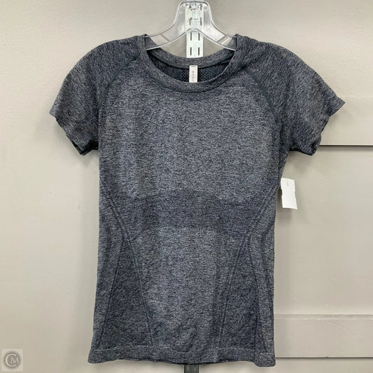 Athletic Top Short Sleeve By Athleta In Grey, Size: S