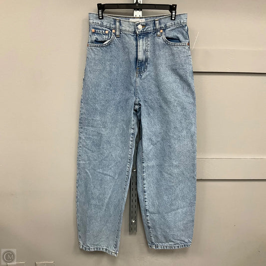 Jeans Wide Leg By Mng In Blue Denim, Size: 4