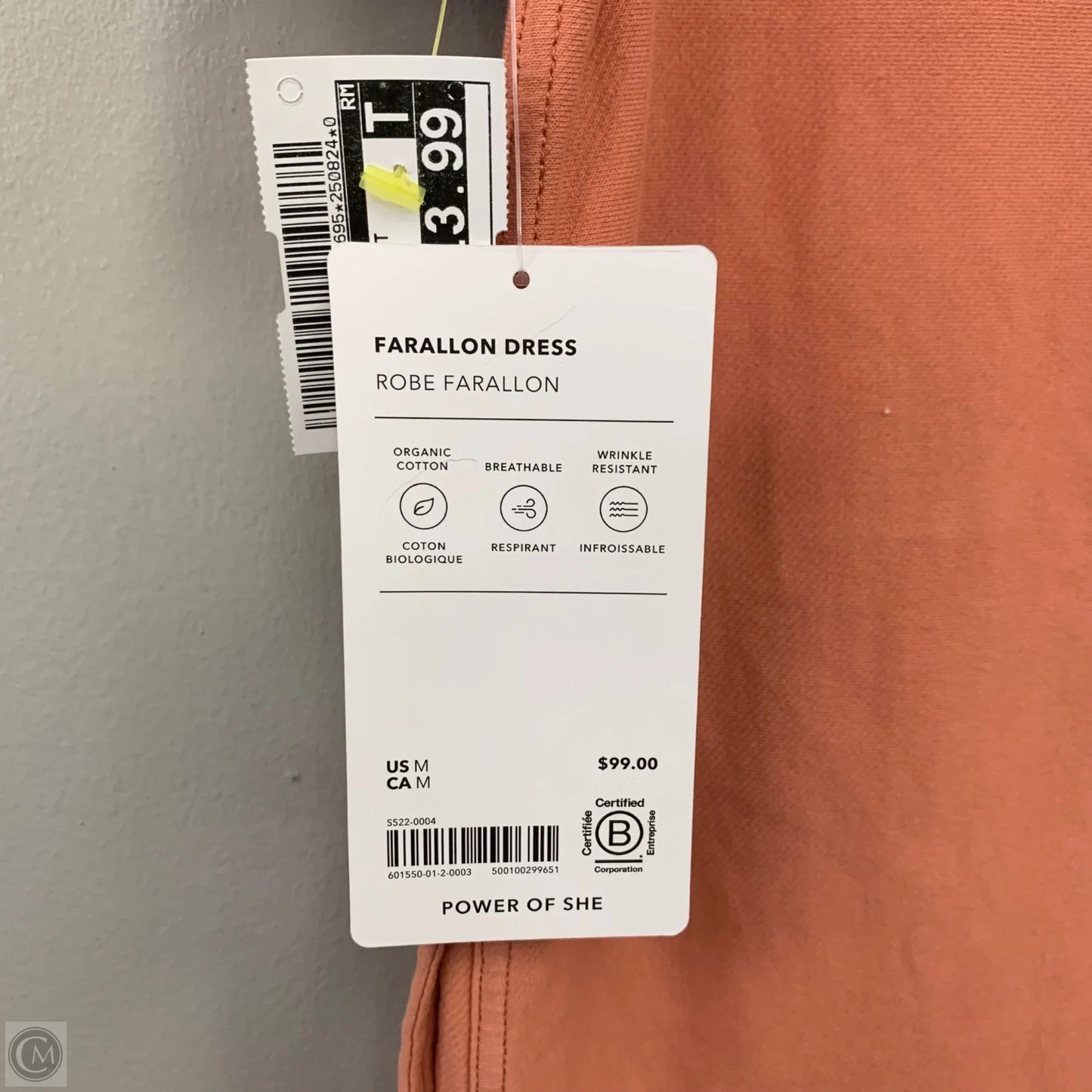 Farallon Dress  By Athleta In Orange, Size: M