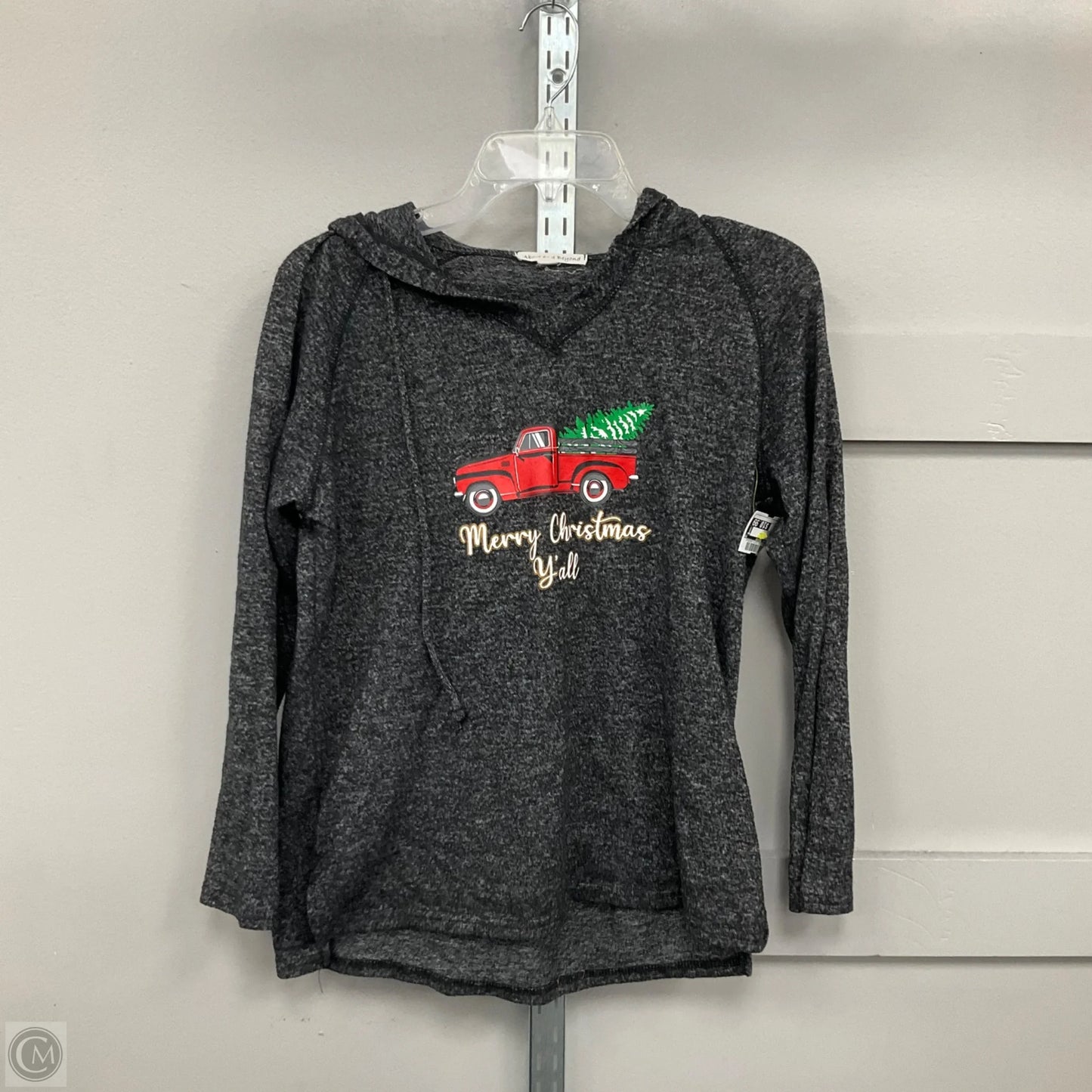 Top Long Sleeve By Clothes Mentor In Grey, Size: M