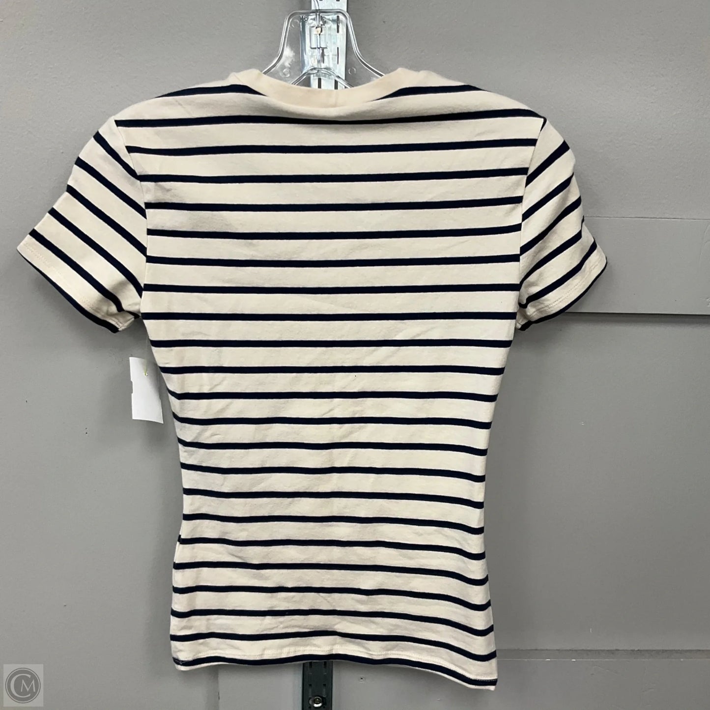 Top Short Sleeve Basic By Abercrombie And Fitch In Striped Pattern, Size: Xs
