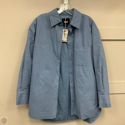 Jacket Shirt By Pernille x Mango In Blue, Size: 6