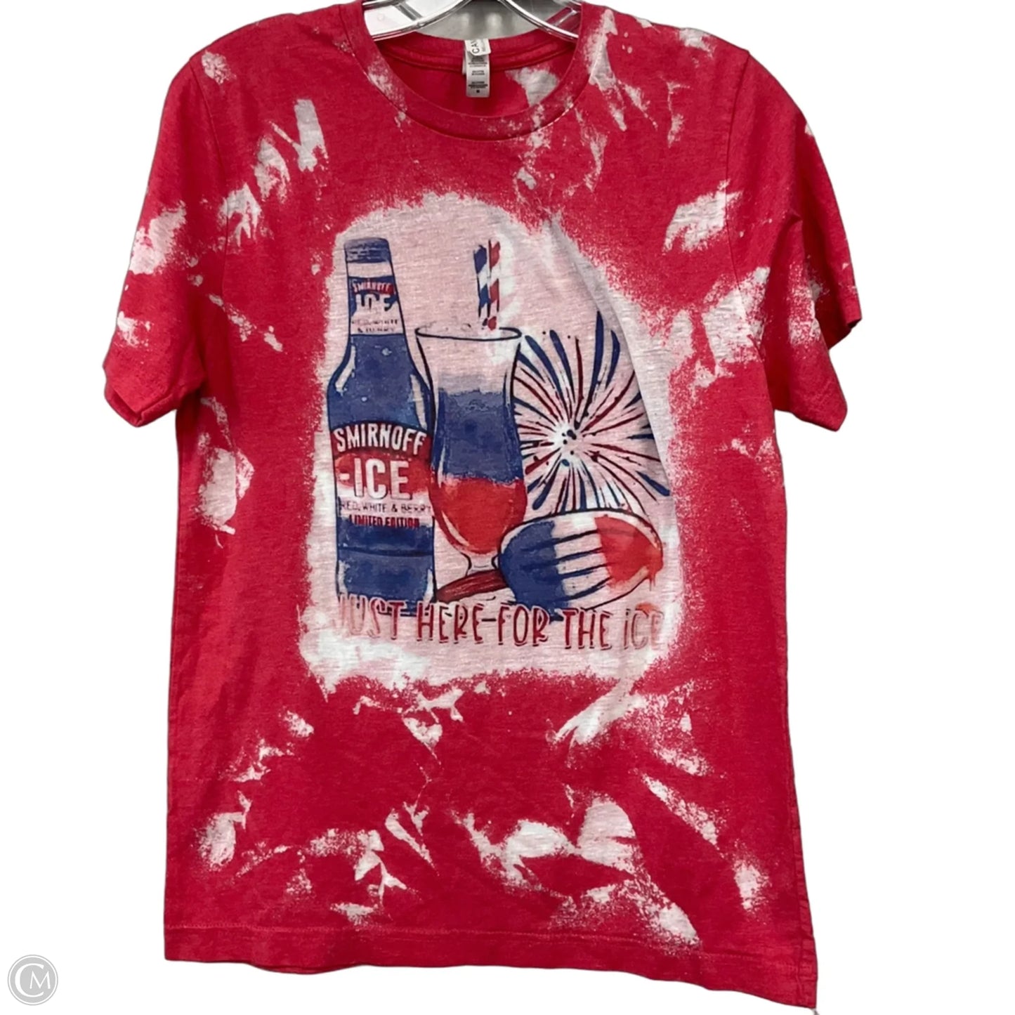 Top Short Sleeve By Canvas In Red, Size: M