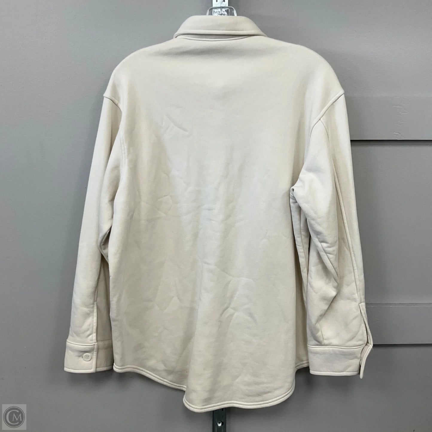Jacket Shirt By Gap In Cream, Size: S
