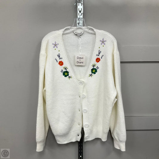 Cardigan By Davi & Dani In White, Size: L