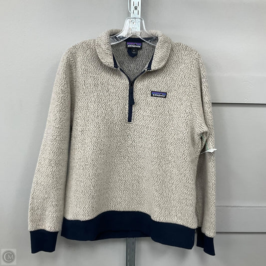 Jacket Fleece By Patagonia In Beige, Size: M