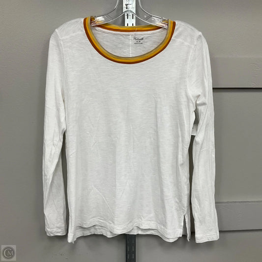 Top Long Sleeve Basic By Madewell In White, Size: M