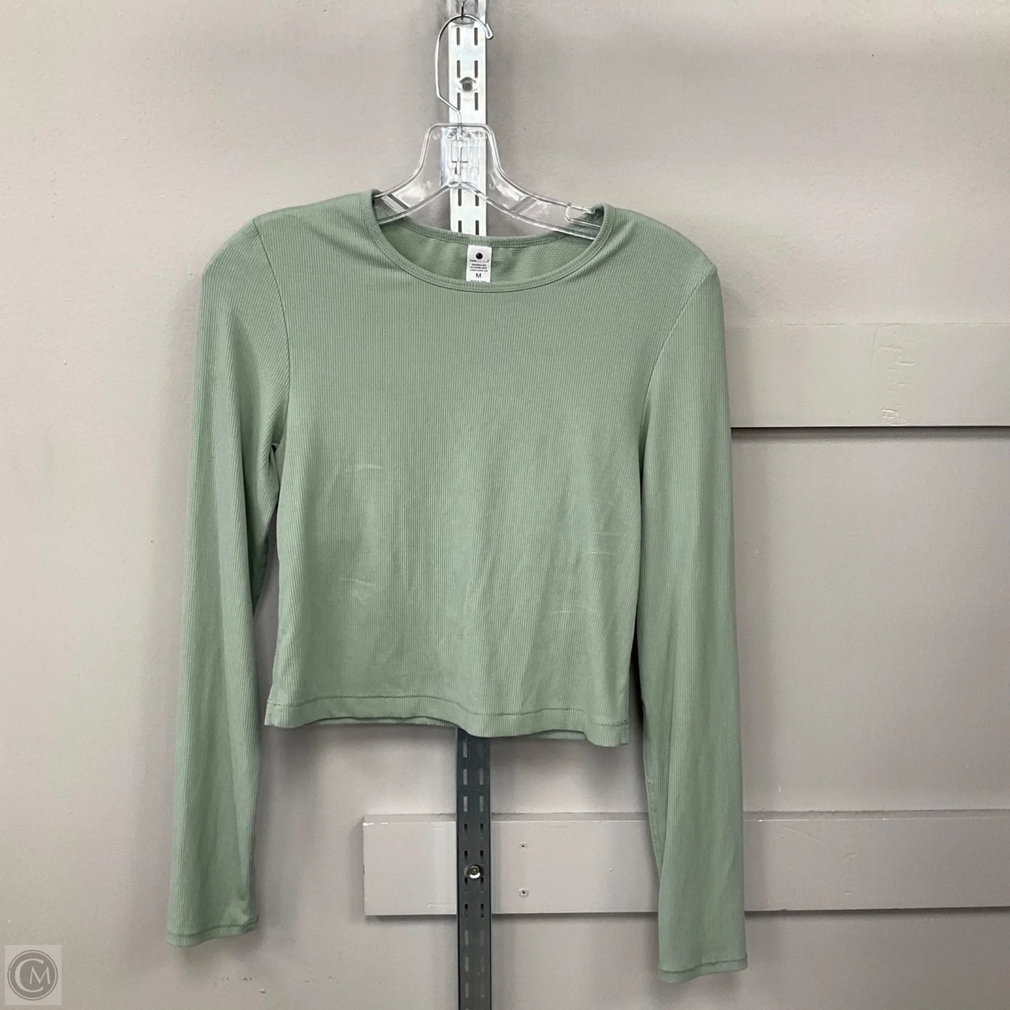 Top Long Sleeve Basic By Yogalicious In Green, Size: M