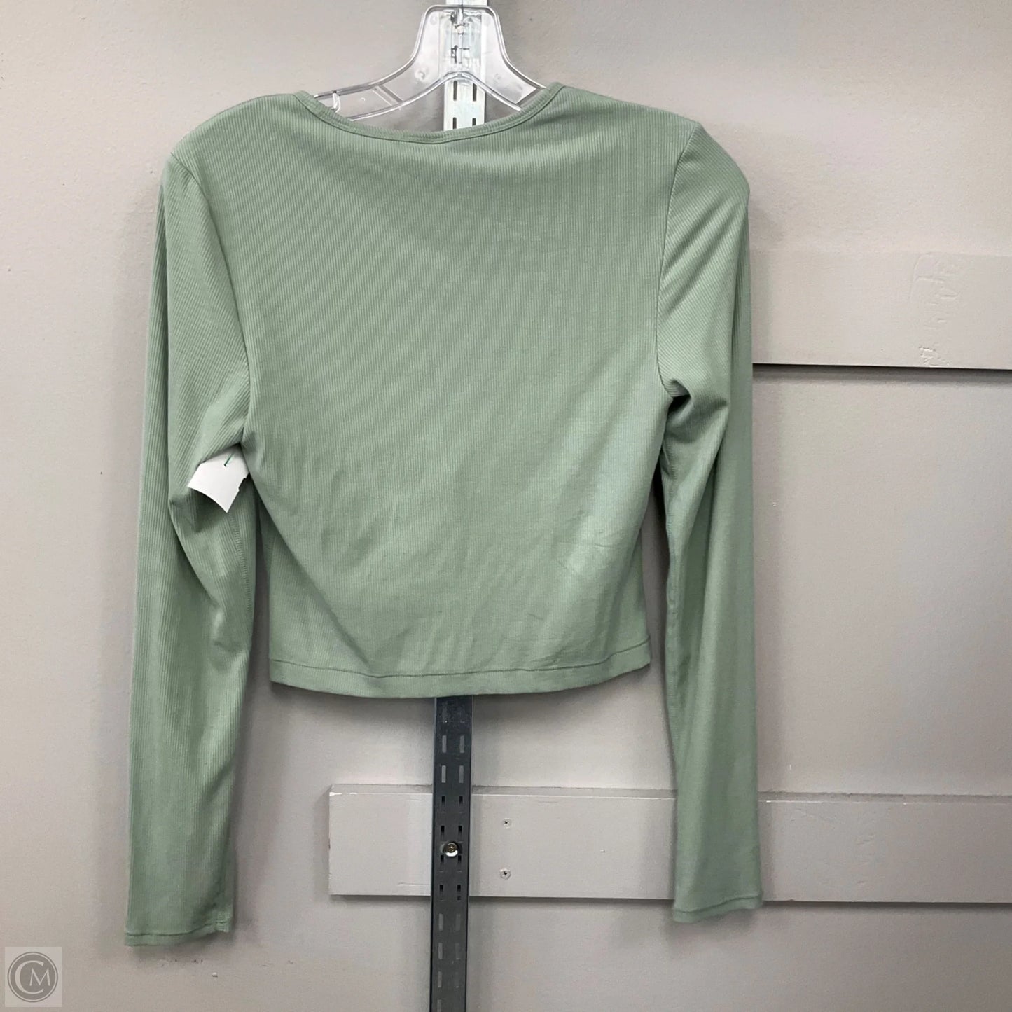 Top Long Sleeve Basic By Yogalicious In Green, Size: M